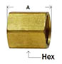 Inverted Flare Union Internal Diagram